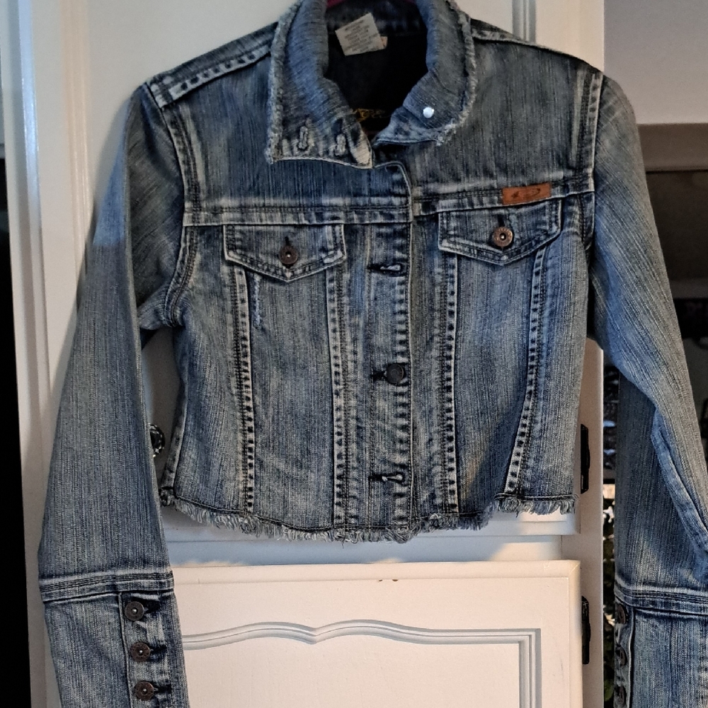 Sea Distressed Blue Jean Jacket